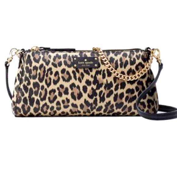 RARE nwt Kate Spade || Grove Street Leopard Jane Crossbody flawless - Picture 1 of 12